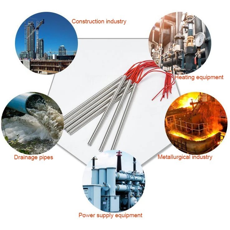 10pcs Cartridge Heater Single End Stainless Steel Industrial Grinding Tube 220V