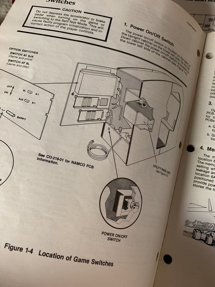 Missing cover 3rd printing POLE POSITION SET ATARI arcade game manual