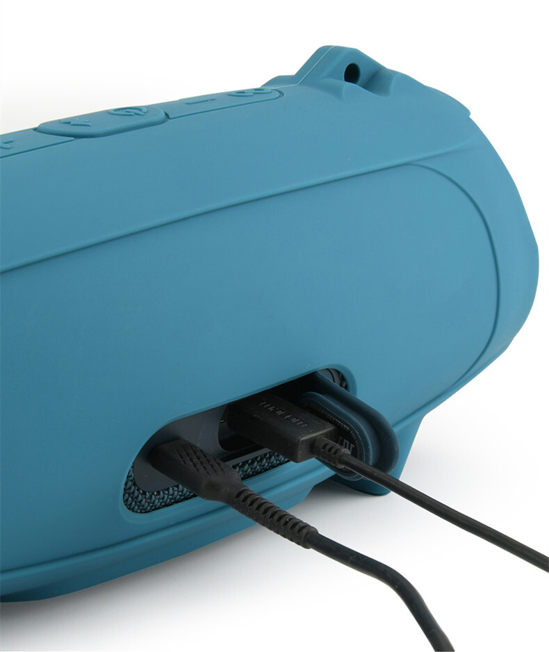 For JBL charge5/5 WiFi Bluetooth Speaker Silicone Protective Case+Shoulder Strap