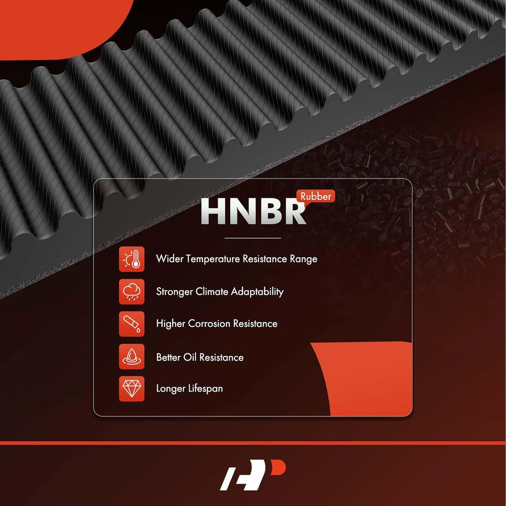 Engine Timing Belt Compatible with Mitsubishi Outlander 2003, Eclipse 2000-2005,