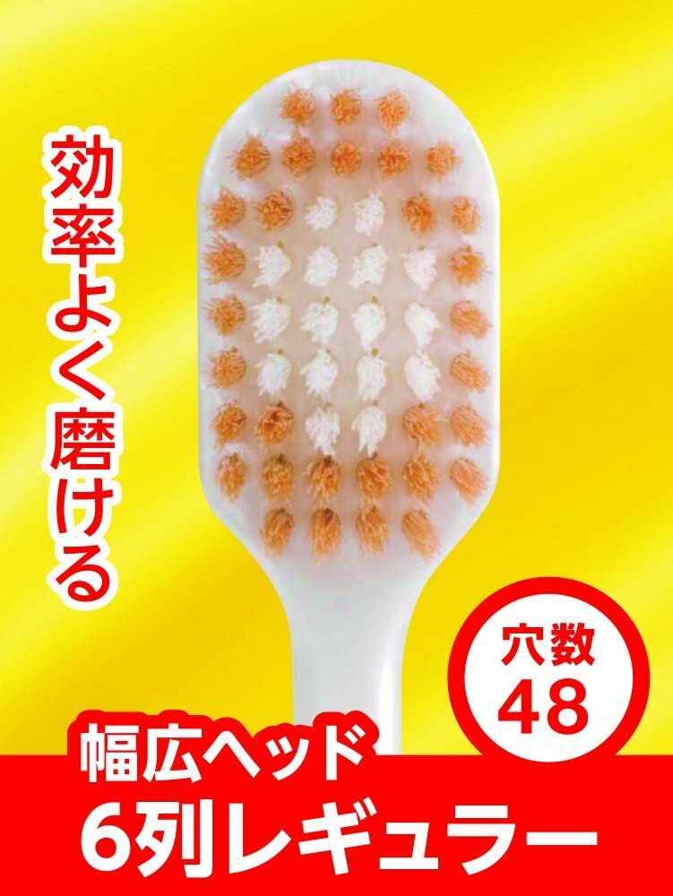 Ebisu premium care toothbrush 6 columns regular softer 3-pack (color Random