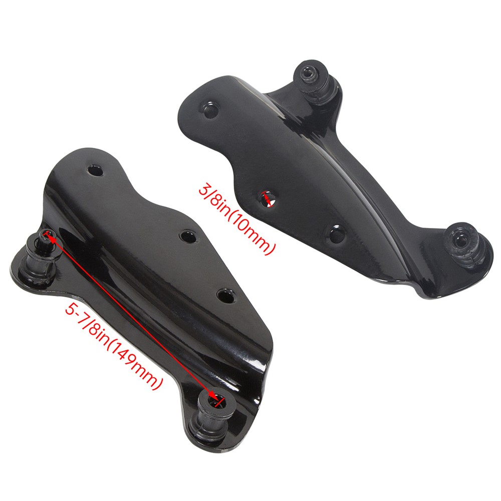Black 4 Point Docking Hardware Kit For Harley Touring Electra Glide 2009-2013