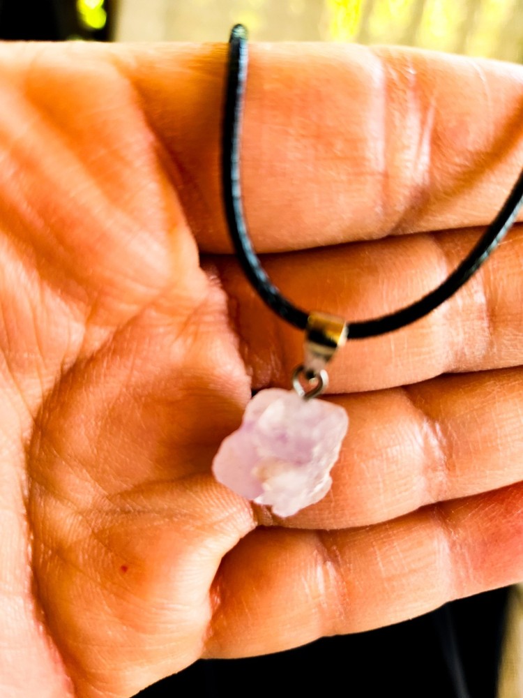 Raw Amethyst Pendant