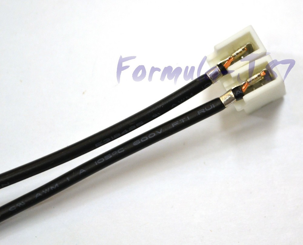 Wire Pigtail Female Ceramic H11B Two Harness Head Light Bulb Socket Connector OE