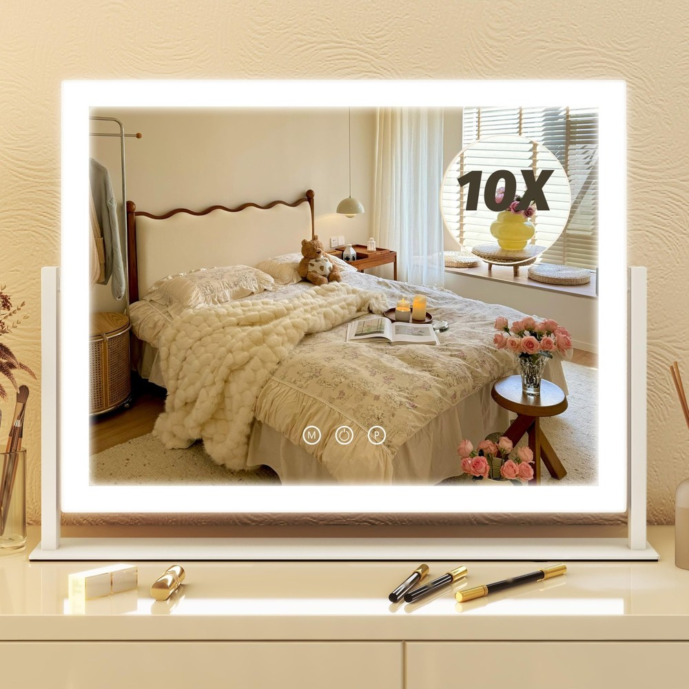 Vanity Mirror with Lights 13'' x 17'' Makeup Mirror with Lights,Vanity Mirror...