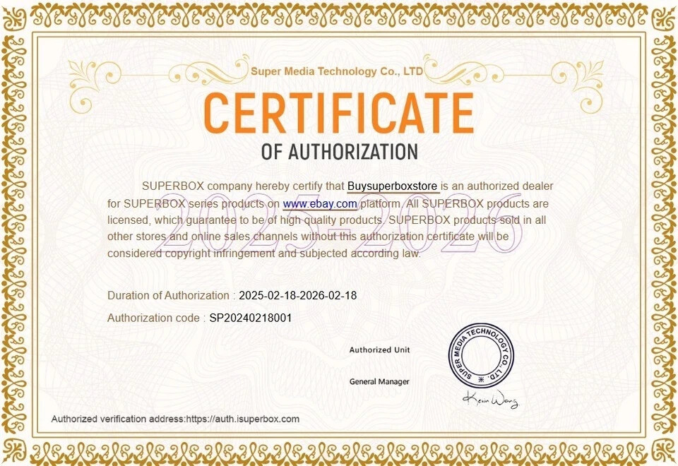 SuperBox S6 Pro 24/7 Support Authorized Distributor Shipped Out Same Day