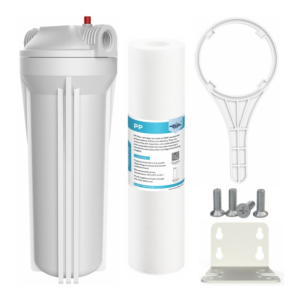10 Inch Whole House Water Filter System Housing with Sediment Filter Replacement