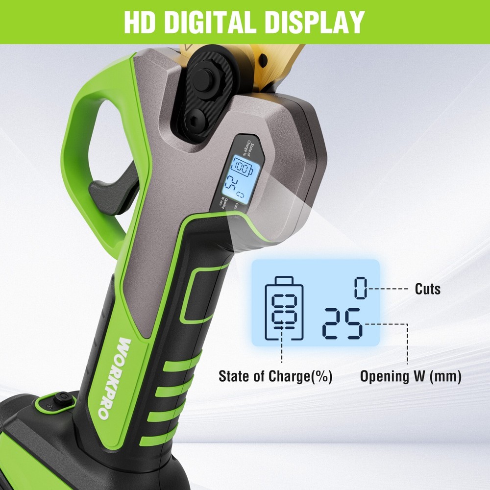 Cordless 12V Electric Pruning Shears, Battery Powered Pruning Shears Cordless