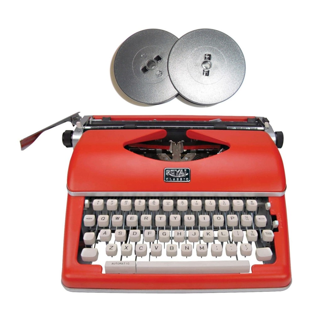 Royal Classic Retro Manual Typewriter Extra Ribbons (Red)