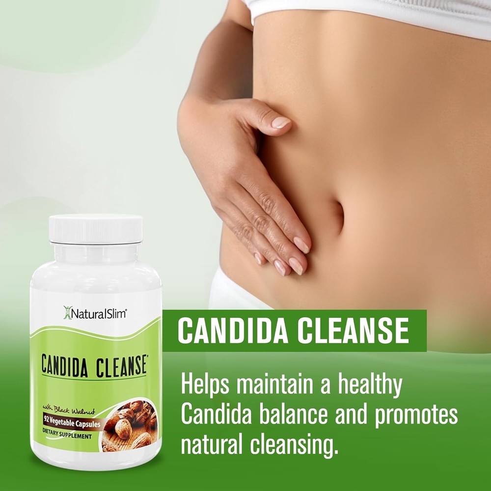 Naturalslim Candida Cleanse Support Supplements Bundle - Candiseptic Kit...