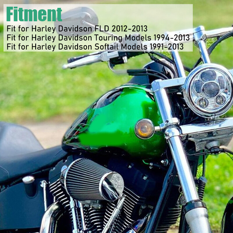 Fits for 94-13 Harley Electra Glide 7" LED Headlight Ring Light Bracket Mounting