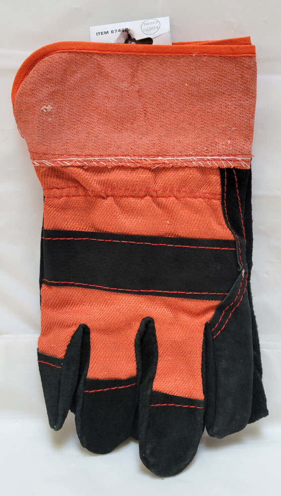 Hardy Split Leather Safety Colored Work Gloves #67440