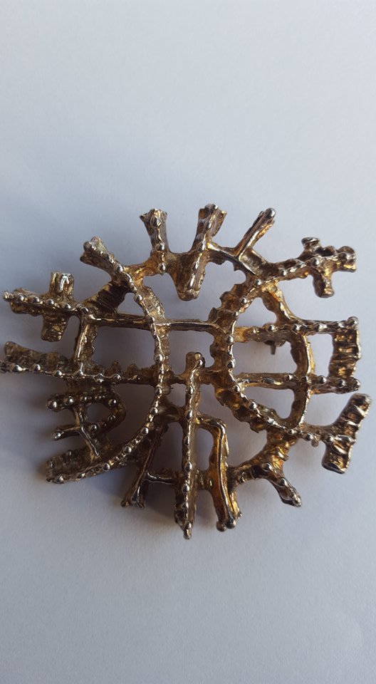 RARE Else & Paul huge pentant / Brooch 925s