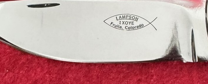 FRANK LAMPSON CUSTOM HANDMADE FOLDING KNIFE