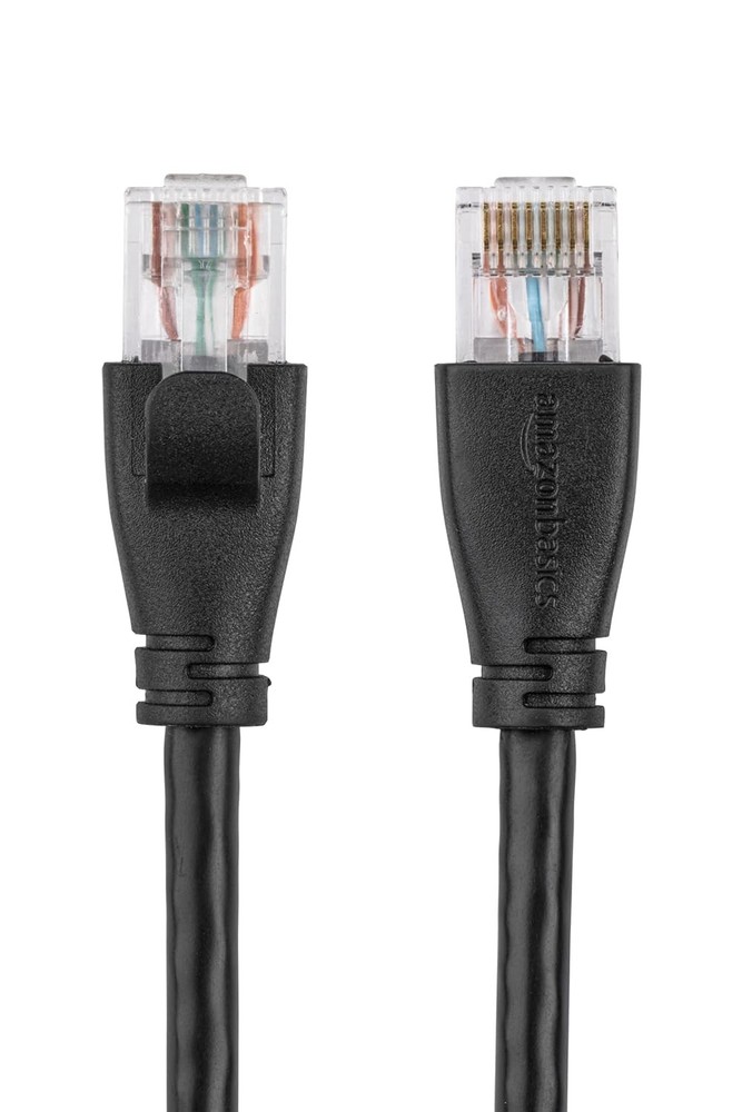 Amazon Basics RJ45 Cat 6 Ethernet Patch Cable for PC, TV, Tablet, 5 Foot