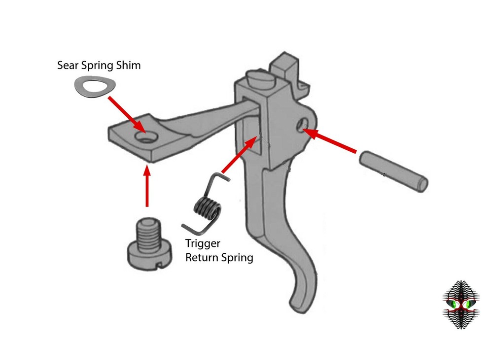 Fits Mosin Nagant Trigger Spring Kit Produces a Shorter Lighter Trigger Pull