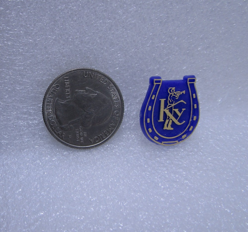 Kentucky Horseshoe Plastic Pin