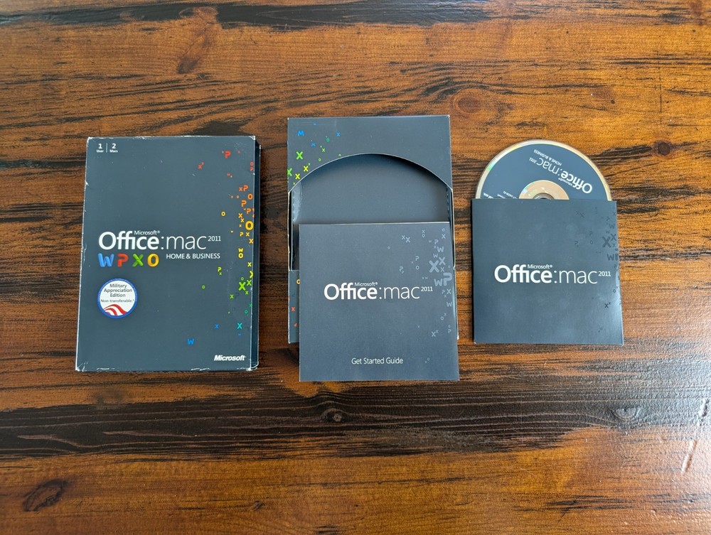 Microsoft Office: Mac 2011 Home & Business DVD-rom, + Key, READ DESCRIPTION!