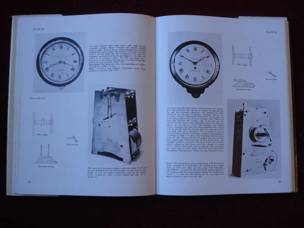 BOOK ENGLISH DIAL CLOCKS BY RONALD E ROSE