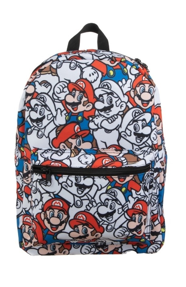 Super Mario Bros. Mario Colour Pop Collage 16" Backpack