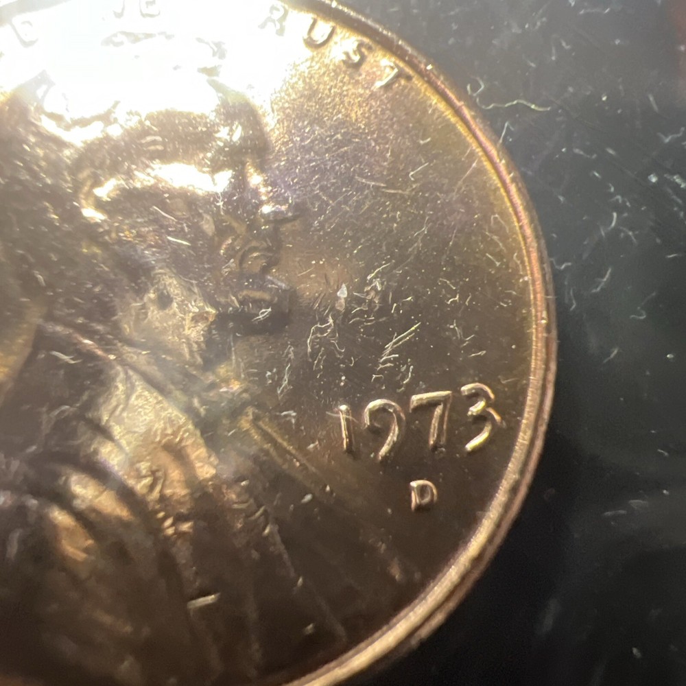1973 D 1C RD Lincoln Cent