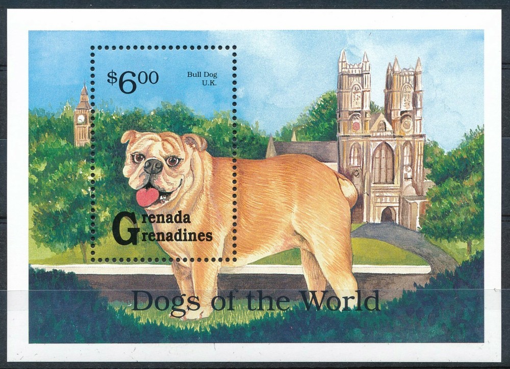 Grenada - MNH Bull Dog Pets Souvenir Sheet (1993)