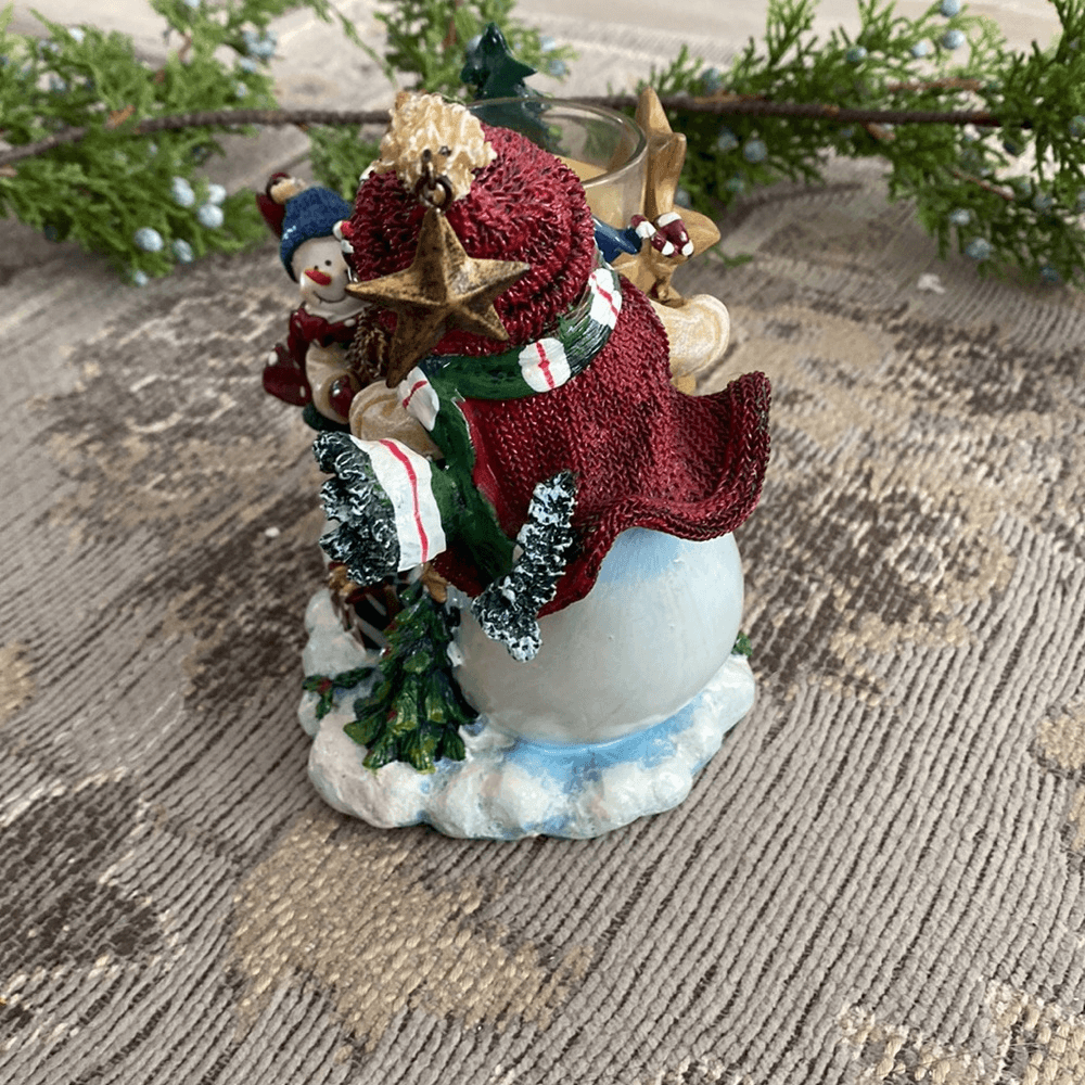 Home Interiors Snowman Candleholder Decor
