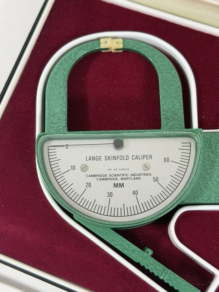 Lange Skinfold Caliper w/5-Step Calibration Compact Hard Case & Paperwork