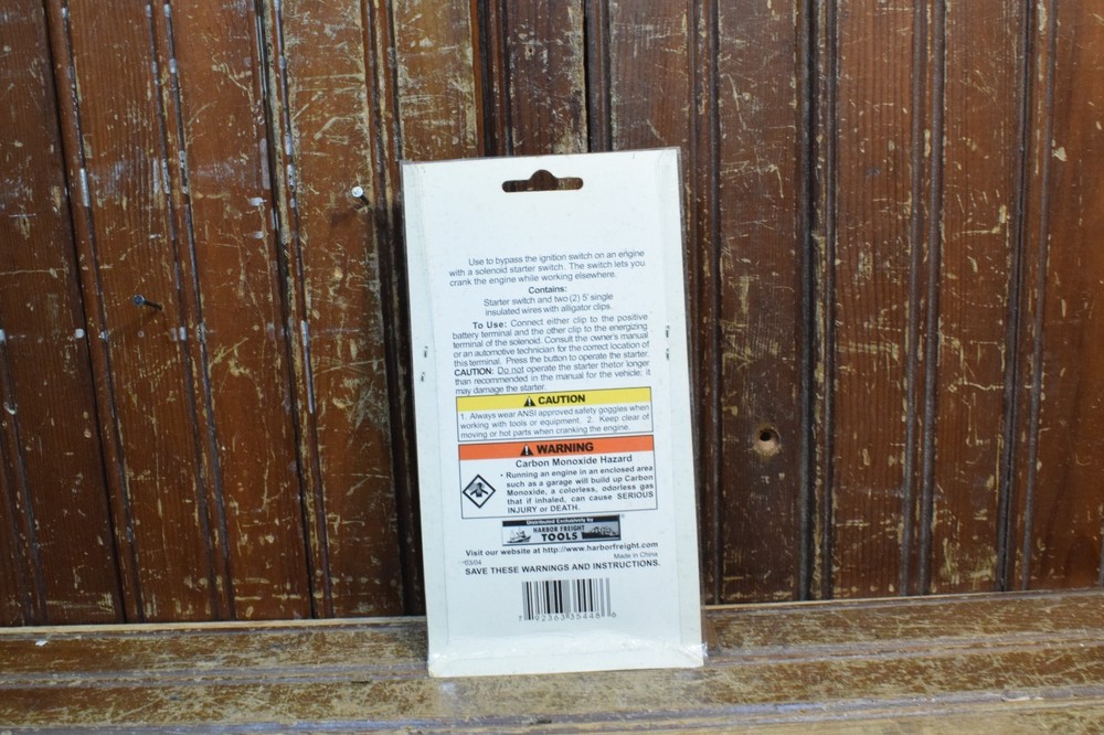 12V REMOTE STARTER SWITCH USE TO BYPASS IGNITION KEY ON SOLENOID STARTER ENGINE