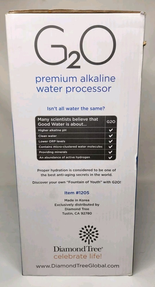 Diamond Tree G2O Premium Alkaline Water Processor New In Box