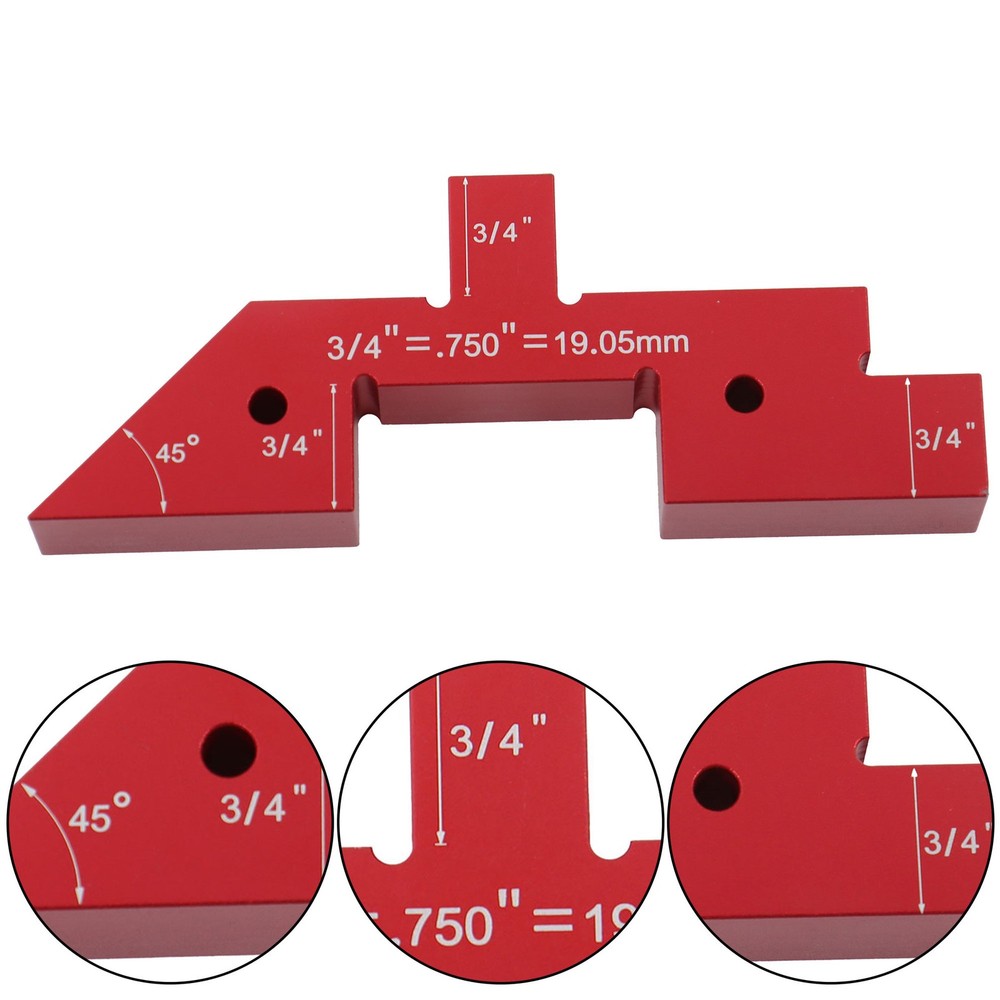 14 Pcs Setup Blocks Woodworking Precision Aluminum Router Table Setup Bars