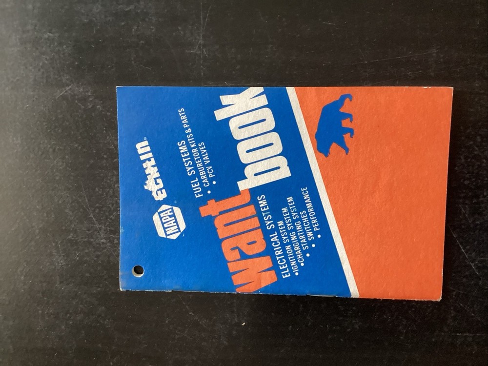 VINTAGENAPA ECHLIN WANT BOOK -  NOTE BOOKLET