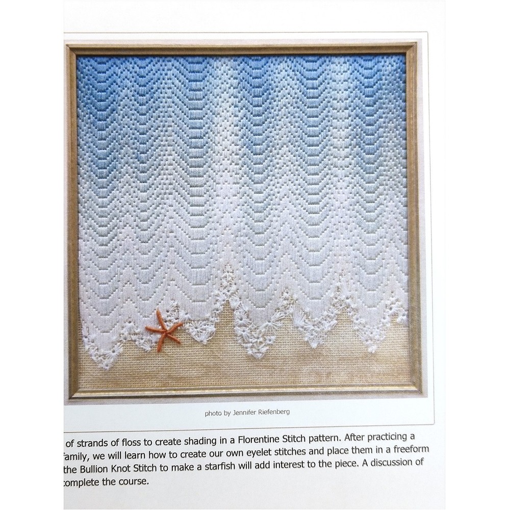 Diane Herrmann Needlepoint Pattern Walking Water’s Edge + RETIRED Class Lessons