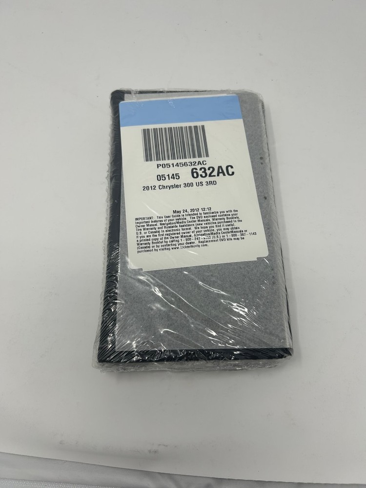 2012 Chrysler 300 Owners Manual Set