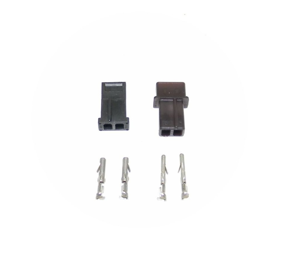 MSD Ignition p/N 8824 Black 2 Pin Connector Kit NEW