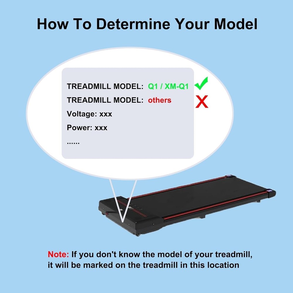 Infrared Remote Control Replacement for Q1 Walking Pad - Simple Ergonomic Design