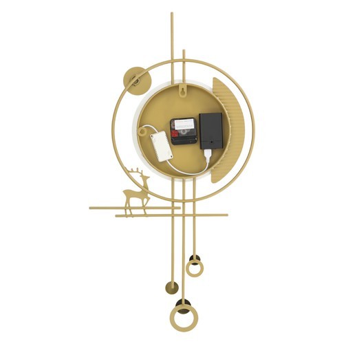 Modern Quiet Wall Clock LED Lighting Wall Clock Large Gold Decorative Wall Clock