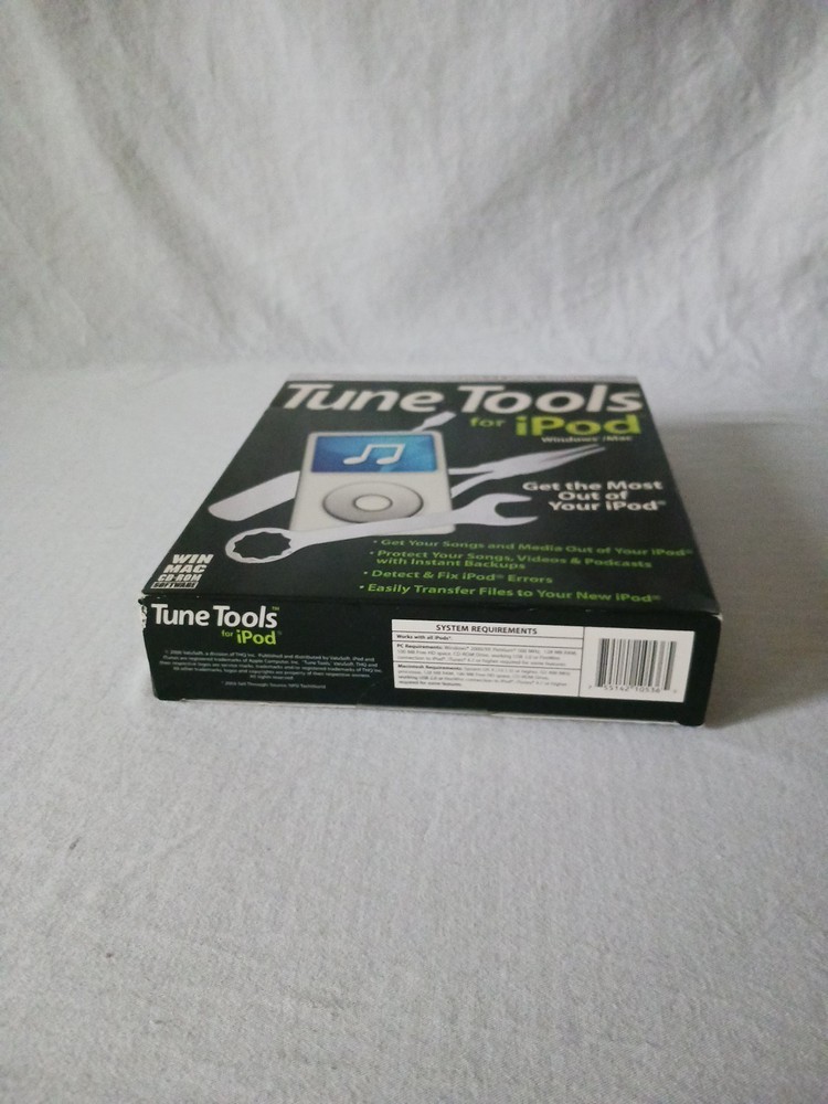 NEW SEALED Tune Tools for iPod Windows/Mac PC CD Software Song Transfer ValuSoft