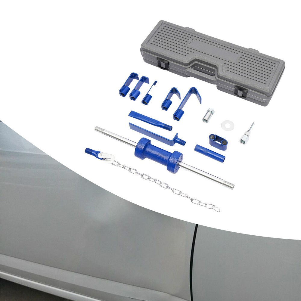 Automotive Hammer Puller Frame Slide Hammer Dent Pulling Tool Kit Long Shaft
