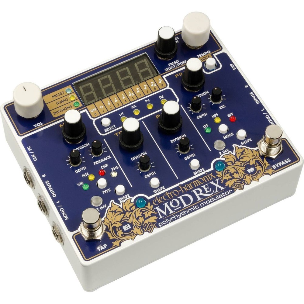 Electro-Harmonix MOD REX Polyrhythmic Modulator Pedal | New with Free Shipping