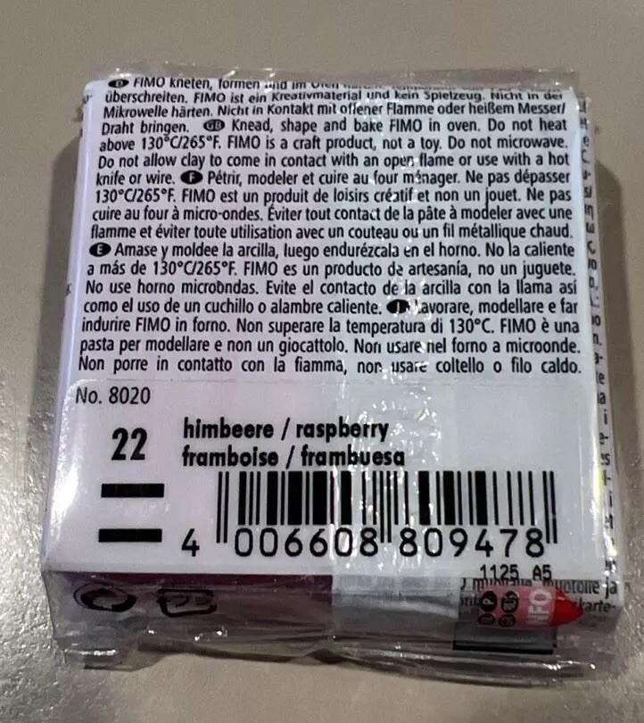 Fimo Soft Gr.57 22-Raspberry Staedtler