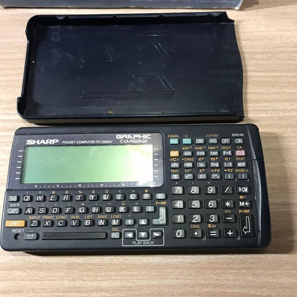 SHARP PC-G850V Pocket computer PC Function Calculator Tested