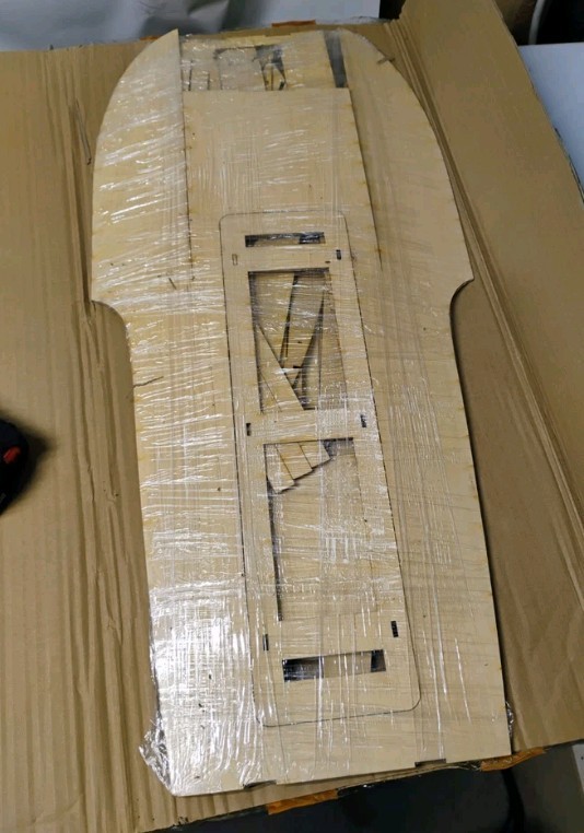 26.5" Hydroplane Wood RC Boat Kit