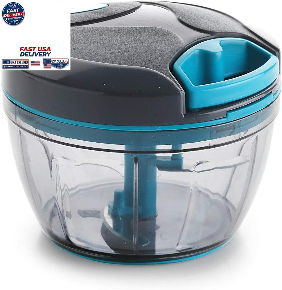 Manual Vegetable Chopper Easy Pull Hand String Food Processor Portable Kitchen