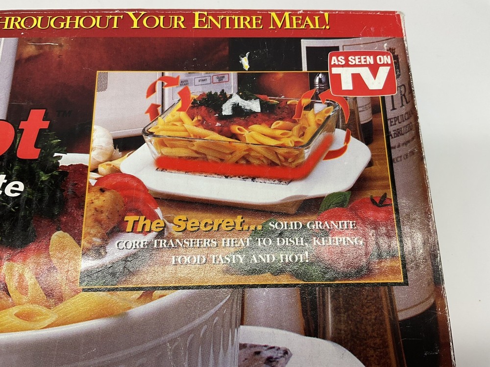 Keep it hot microwaveable Hot Plate, granite core
