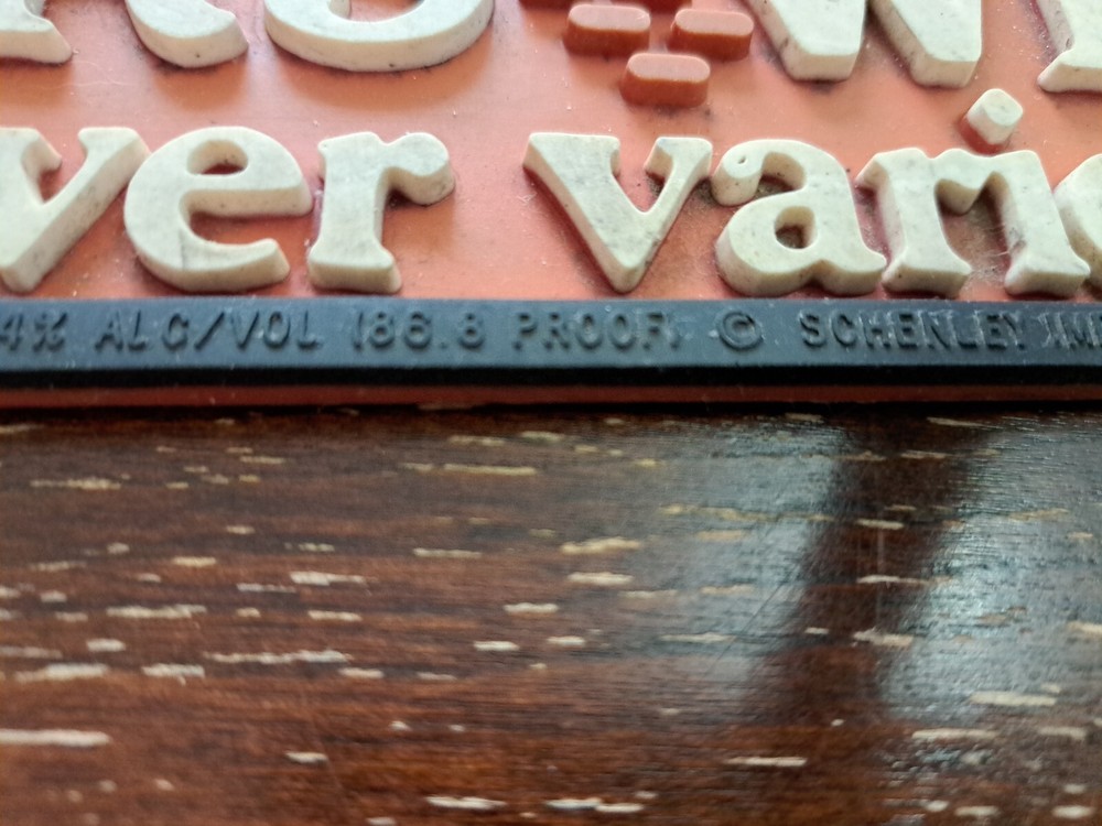 Vintage Dewar's White Label Bar Mat