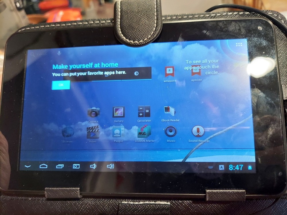 Proscan PLT7045K 7" Touchscreen Tablet Micro SD with Keyboard Pad READ