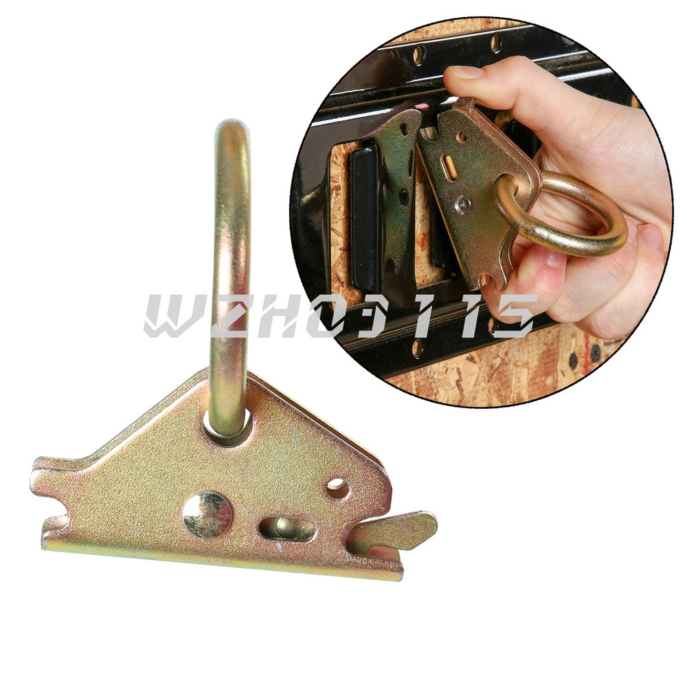 20PC E Track Tie-Down Anchors Fitting O Ring Enclosed Trailer Cargo Van Truck