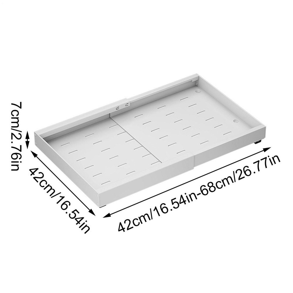 Pull Out Cabinet Drawer Kitchen Organization Adhesive Sliding Tray