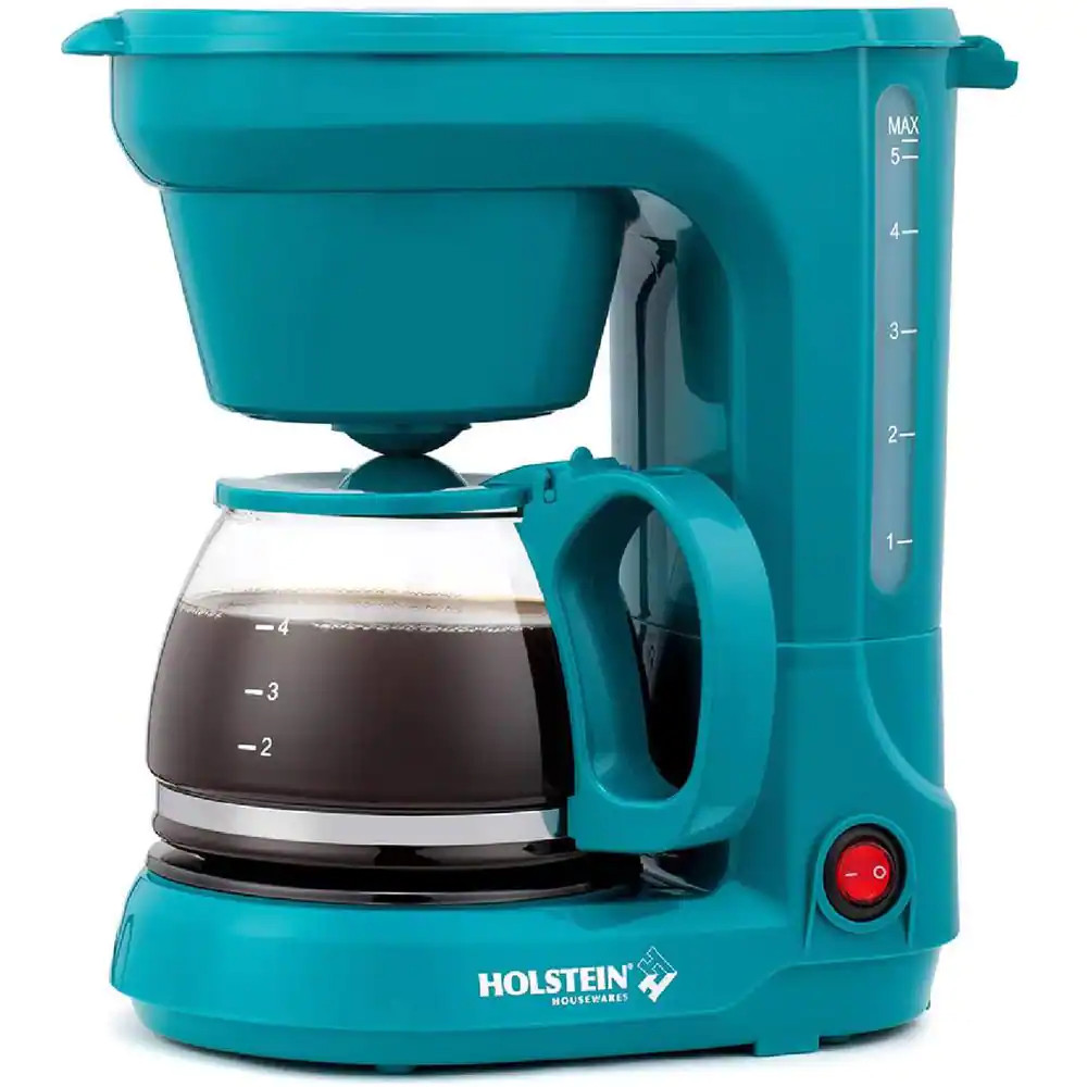 Everyday 5-Cup Teal Coffee Maker
